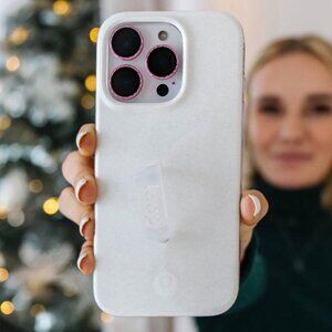 NWT Loopy WHITE SHIMMER iPhone 15 Pro Max Phone Case - Righty